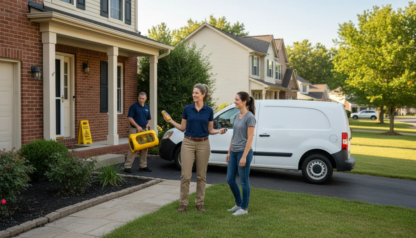 Water restoration image for Dehumidification And Cleanup Services in Sarles, ND